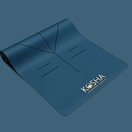 Kosha PUre Align Yoga Mat - 5.5mm - Cobalt Blue