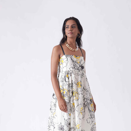 Marbella Vintage Floral Print Sun Dress