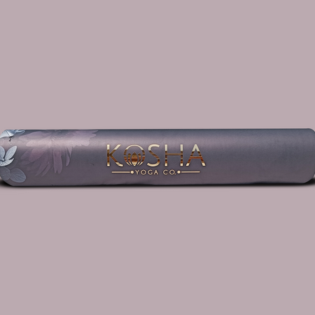 Kosha PUre Couture Yoga Mat - 5.5mm - Black Bloom