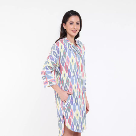 Meghan Ikat Knee Length Dress