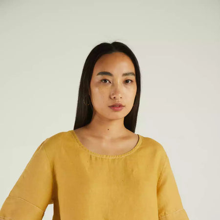 Your Summer Muse Yellow Boxy Crop Top