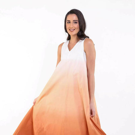 Iris Terracota Ombre Maxi Dress