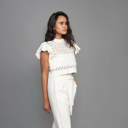 CUTWORK PANT CO-ORD SET