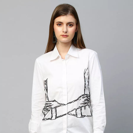 Folded hands shirt