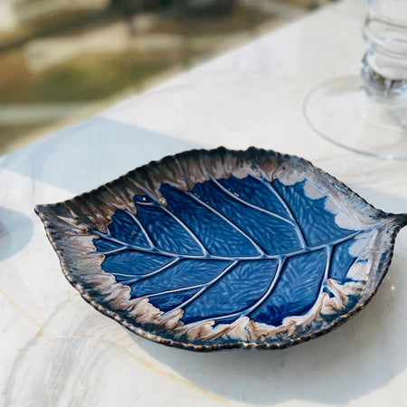 Leaf Platter - Blue