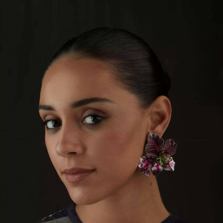 Pink Gulmohar Grand Earring