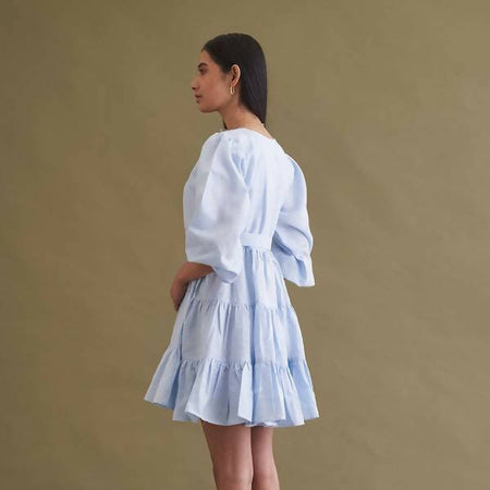 Emma Dress Powder Blue