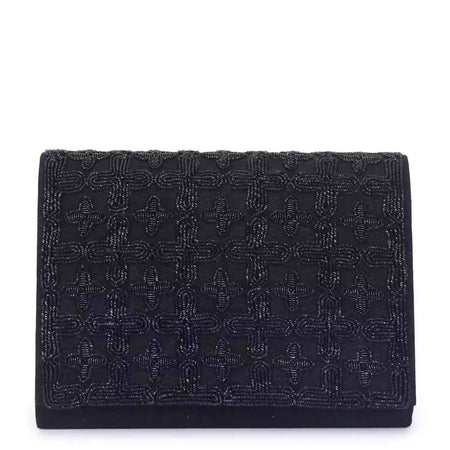 Black jaal clutch