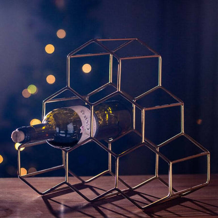 Honeycomb Wine Bottle Rack