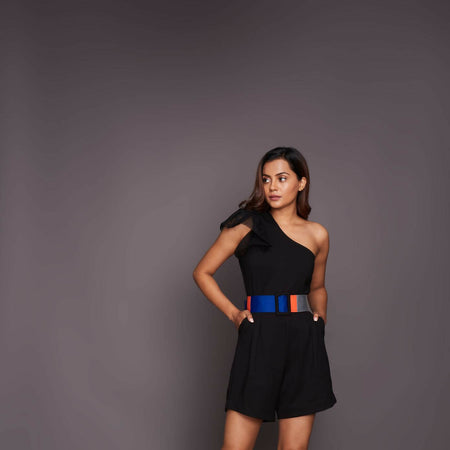 One shoulder playsuit