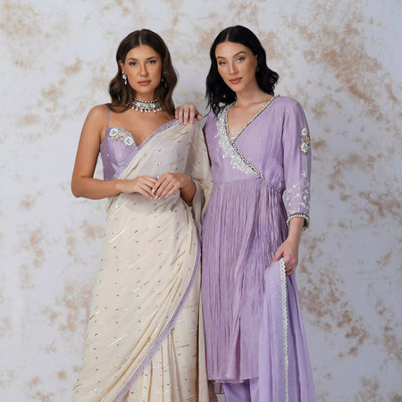 BAROQUE WORK LAVENDER ANGRAKHA SET