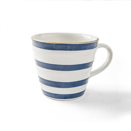 Coffee Mug Blue Stipes