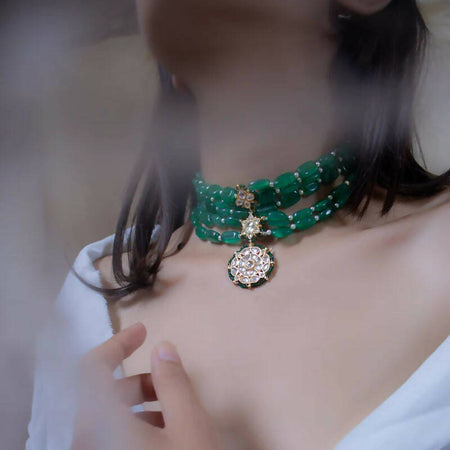 Zeenat Green Necklace