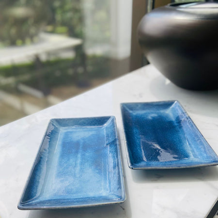 Rectangle Platter- Blue