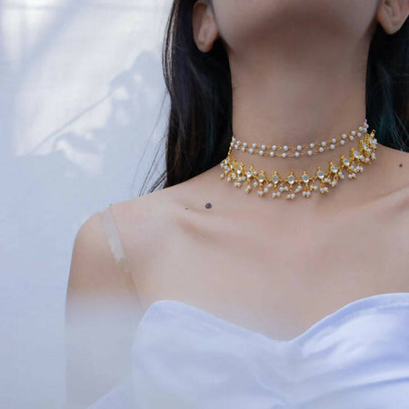 Yuvaa Pearl Choker Necklace