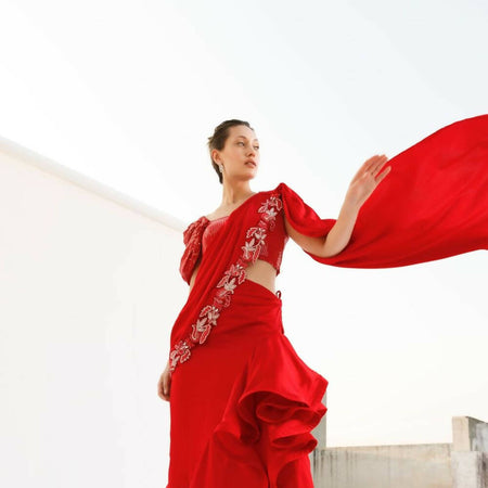 Red Saree