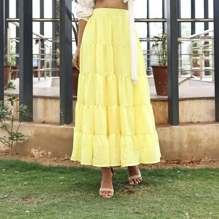 Yellow Circular Skirt