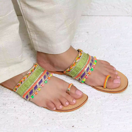 Naira Multi coloured Chappal