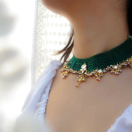 Mahika Kundan Choker Necklace