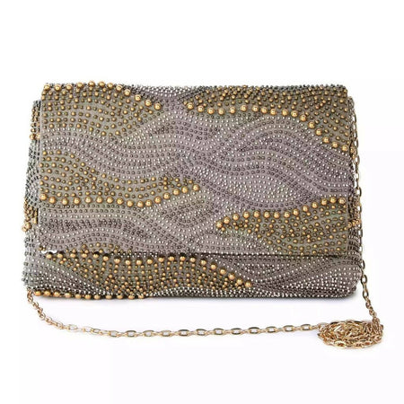 Galaxy grey clutch