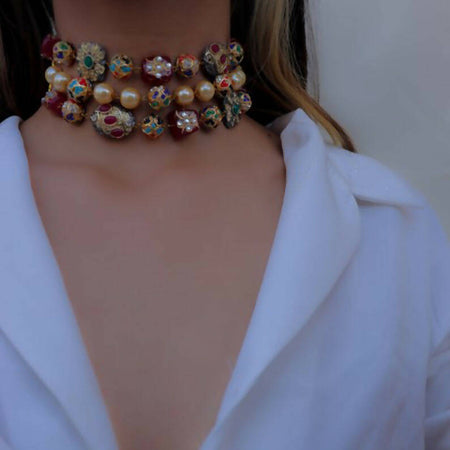 Rangoli Choker Necklace