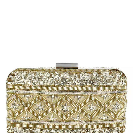 Gold lined clutch