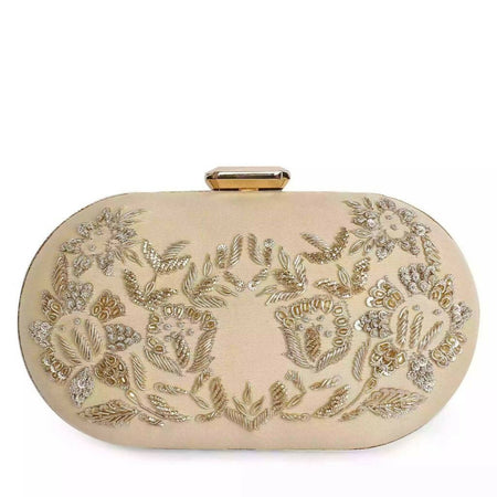 Zardosi oblong clutch