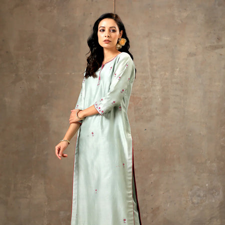 Malhaar Chanderi Silk Kurta Set