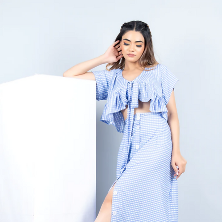 Cornflower blue summer co-ord set