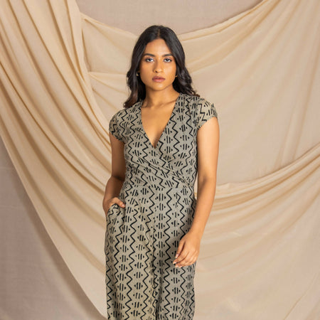 Over lap jumpsuit