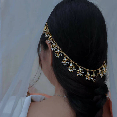 Pasban Kundan Hair Accessory