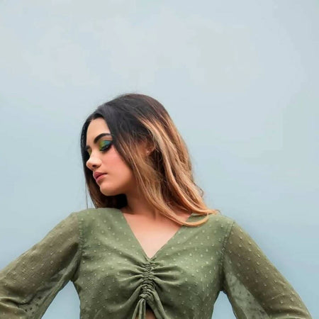 Classy Olive Green Top