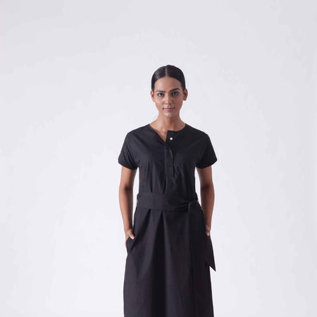 Adele Black Midi Dress