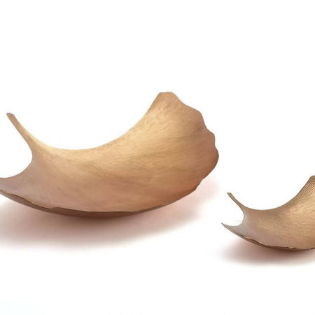 Ginkgo Leaf Platter Copper (set of two)