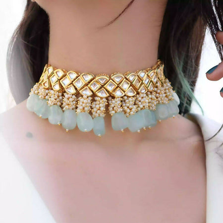 Millie Mint Kundan Necklace