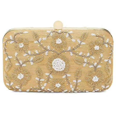 Golden elegant clutch