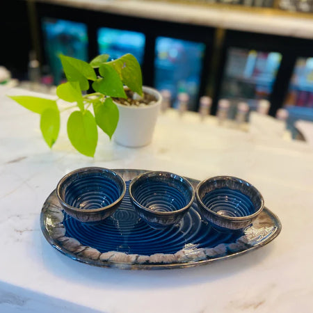 Oval Platter with Bowls